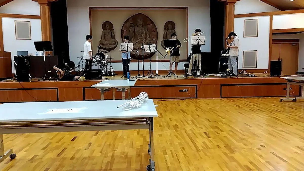 合同練習の写真