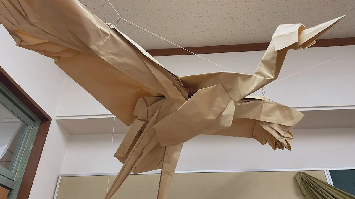 折り紙研究部の巨大作品に迫る